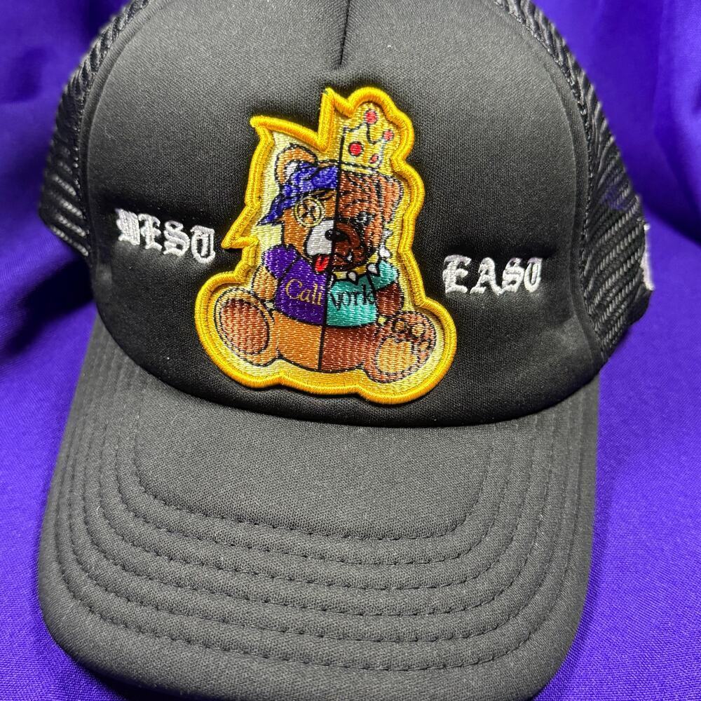 vintage Black Rocawear “West East” Trucker cap